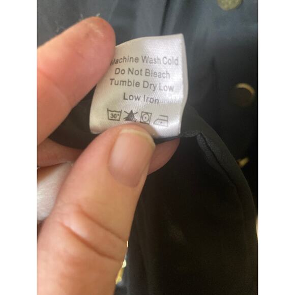 Tuckernuck‎ XS Black Whitney Military Style Dress NEW - Picture 11 of 14